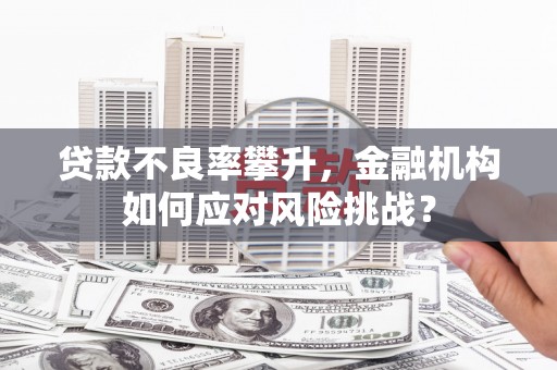 高台贷款不良率攀升，金融机构如何应对风险挑战？