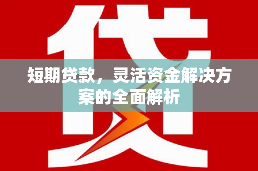 高台短期贷款，灵活资金解决方案的全面解析