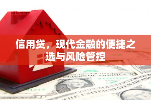 高台信用贷，现代金融的便捷之选与风险管控