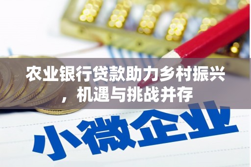 高台农业银行贷款助力乡村振兴，机遇与挑战并存